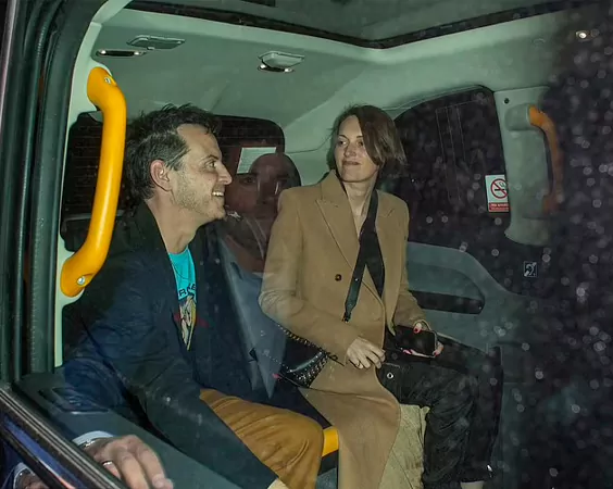 Phoebe with Andrew Scott in a black cab