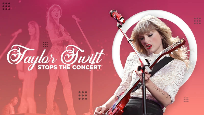 taylor swift stops the concert
