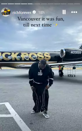 Rick Rosss Instagram story
