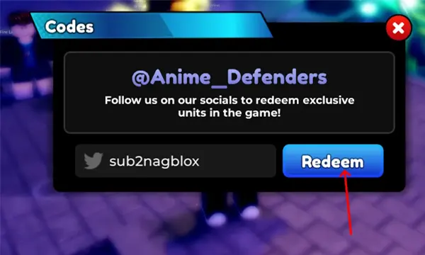 Redeem Codes for Anime Defenders