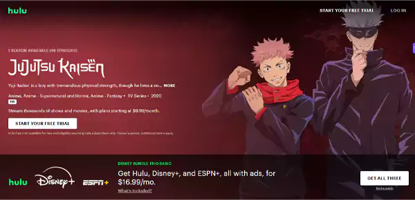 Watch Jujutsu Kaisen on Hulu