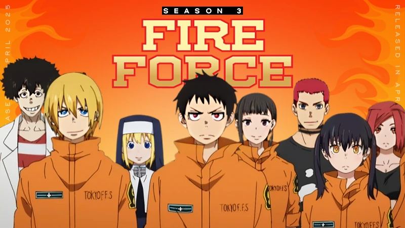 fire force season 3 announced to be released in april 2025