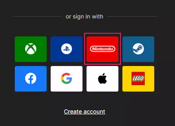 Tap on the Nintendo Switch icon