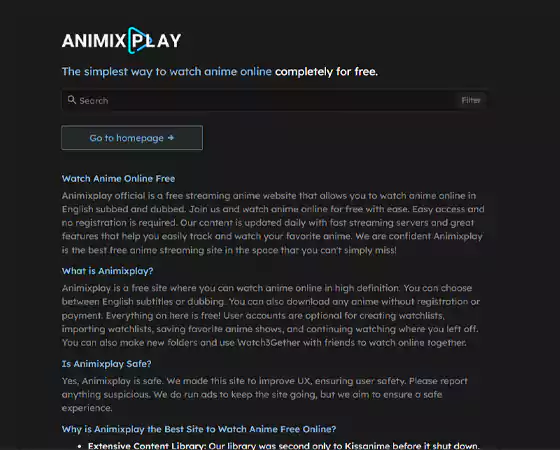 Animixplay site