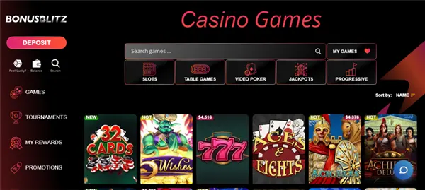 Bonus Blitz Casino Games