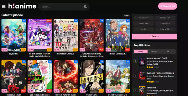 Hianime site