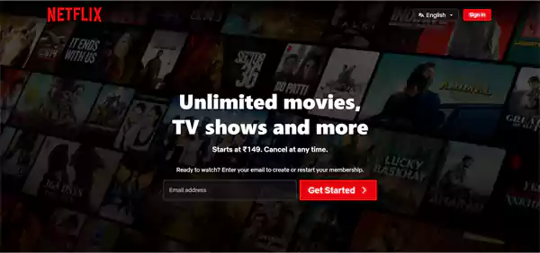 Netflix site